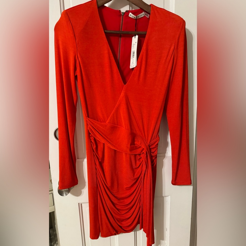 Alice and Olivia red dress
